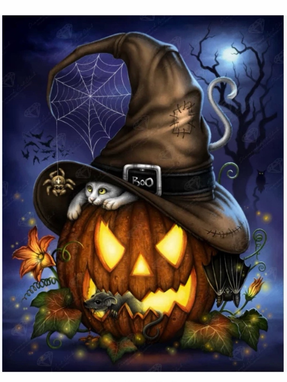 Archived -Diamond Art Club Kit – A Spooktacular Night – Square Diamonds – Sealed